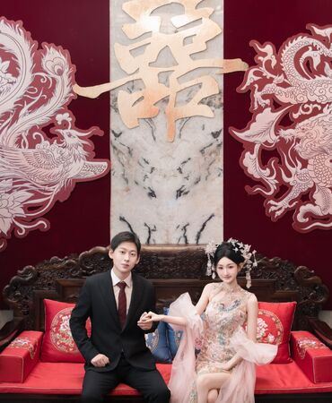 陳雪凝閃嫁豪門富二代李瑞濱。（圖／翻攝自微博）