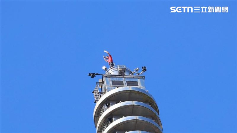 霍諾德成功攻頂。（圖／記者鄭孟晃攝影）