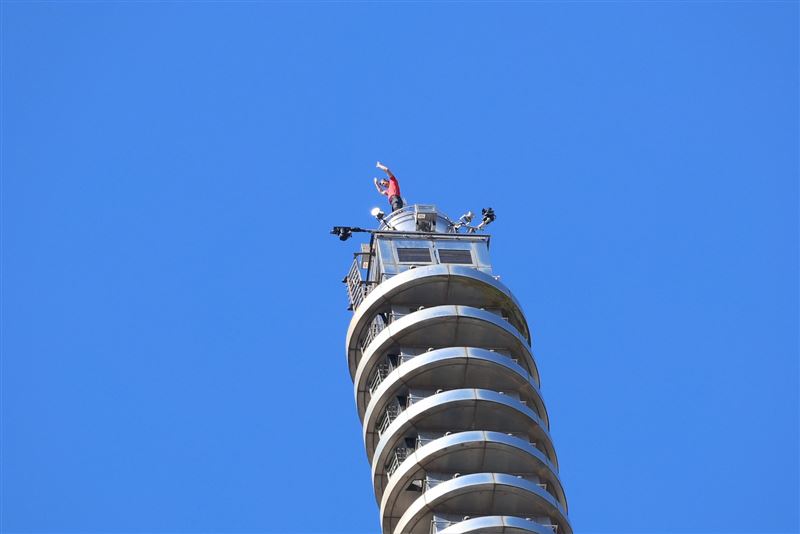 霍諾德成功攻頂。(圖/記者鄭孟晃攝影)