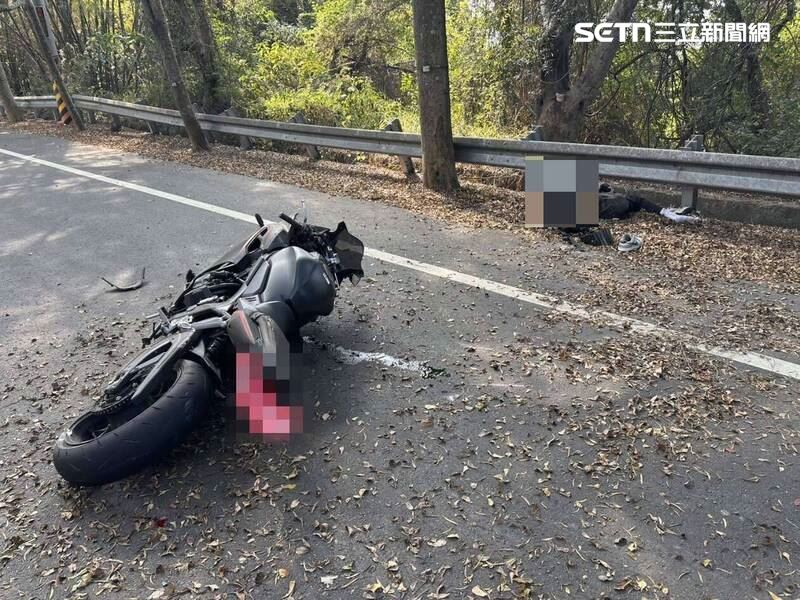 彰化芬園鄉139線「死亡彎道」又發生死亡車禍，21歲重機騎士過彎自摔喪命。（圖／翻攝畫面）