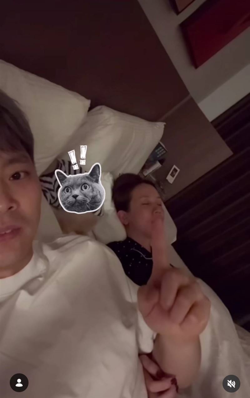 愛雅懷孕後打呼變嚴重。（圖／翻攝自愛雅IG）