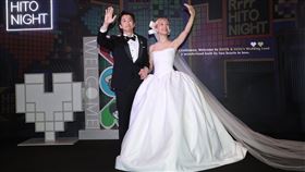 Lulu、陳漢典今晚在東方文華酒店舉辦世紀婚宴。(圖／記者鄭孟晃、趙于瑩攝影）