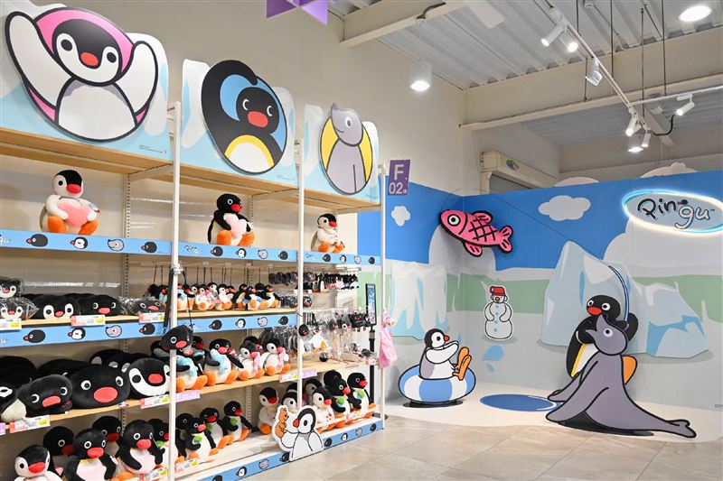 館內打造Pingu&trade;主題展區，結合角色裝置與商品陳列，營造沉浸式拍照場景。（圖／品牌業者提供）