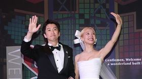 Lulu、陳漢典今晚在東方文華酒店舉辦世紀婚宴。(圖／記者鄭孟晃、趙于瑩攝影）