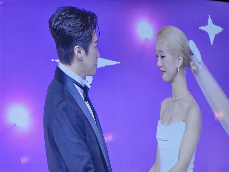 陳漢典、Lulu互講誓詞。（圖／記者鄭孟晃、趙于瑩攝影）