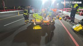 野狗,追逐,酒醉,女子,墜橋,台中,太平（圖／翻攝畫面）