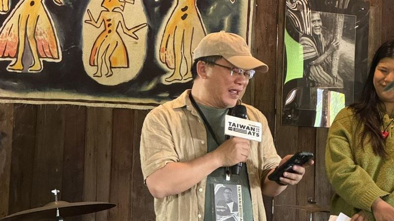 文化部影視及流行音樂產業局啟動新南向，商務團團長、瀚草文創董事長湯昇榮強調台泰兩地合作。（圖／記者廖珪如攝影）