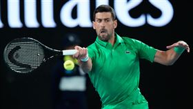 喬科維奇（Novak Djokovic）闖進澳網8強。（圖／美聯社／達志影像）