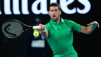 喬科維奇（Novak Djokovic）闖進澳網8強。（圖／美聯社／達志影像）