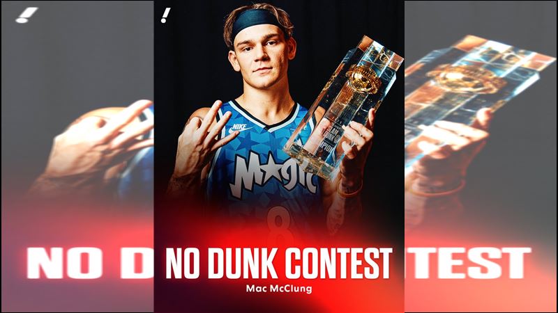 3屆灌籃大賽冠軍麥克隆（Mac McClung）宣布今年不參賽。（圖／翻攝自X平台 @YahooSports）