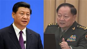 習近平與張又俠。（圖／翻攝自央視）