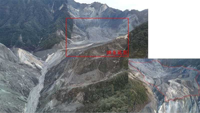 陽明交大團隊進行調查範圍。（圖／林保署花蓮分署提供）