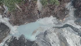 馬太鞍溪堰塞湖1月25日影像。（圖／林保署花蓮分署提供）
