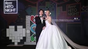 陳漢典、Lulu舉辦世紀婚宴。（圖／記者鄭孟晃、趙于瑩攝影）