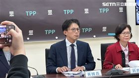 黃國昌出席「民眾黨版《保衛國家安全及強化不對稱戰力計畫採購特別條例草案》」記者會。（圖／記者詹宜庭攝影）