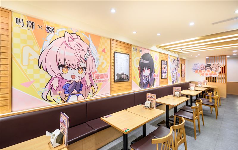 人氣遊戲《鳴潮》首次攜手吉豚屋大聯動－館前店。（圖／品牌業者提供）