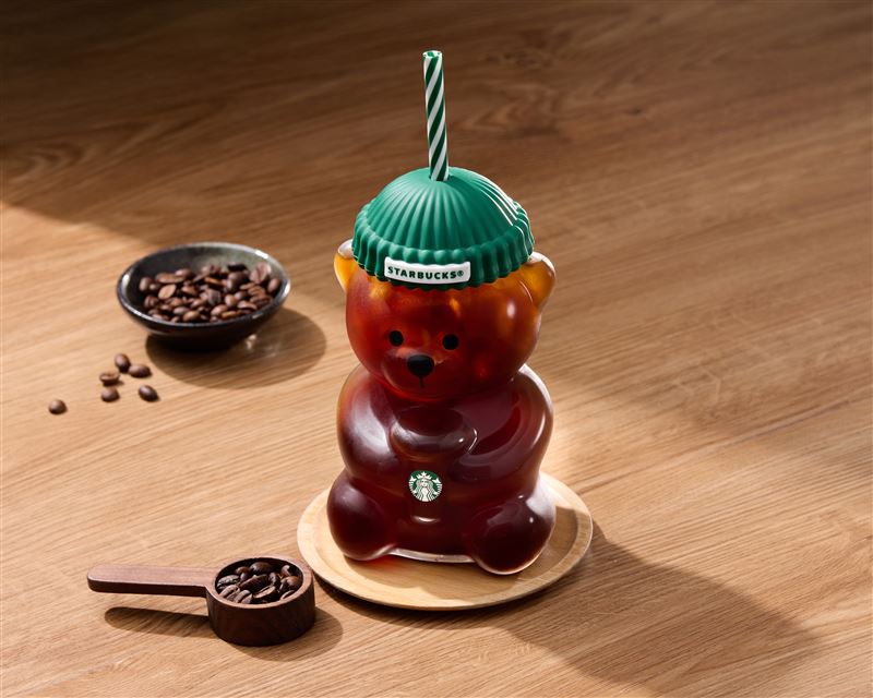 「星巴克小熊玻璃TOGO冷水杯」，將於1月28日全門市正式推出。（圖／品牌業者提供）