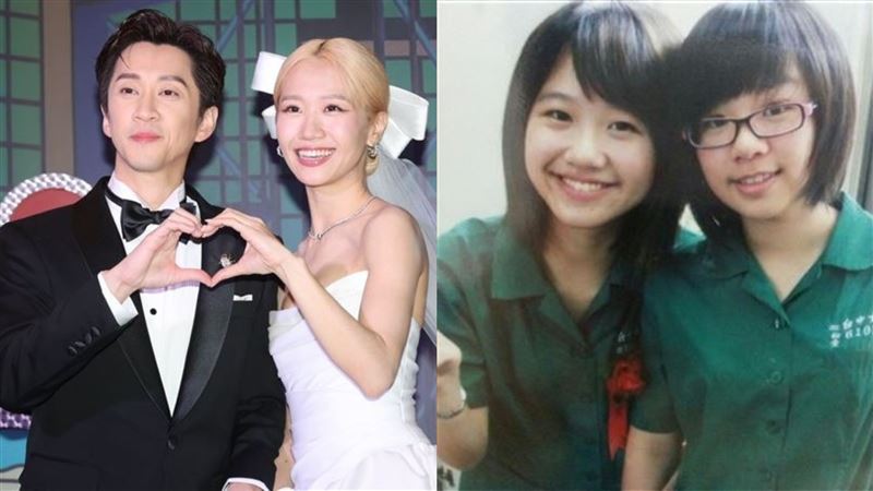 Lulu與陳漢典舉辦世紀婚禮，她曾在臉書上曬出高中嫩照，網友狂讚：「真的是有高智商又高顏值的女神」。（圖／記者鄭孟晃、趙于瑩攝影、翻攝自Lulu臉書）