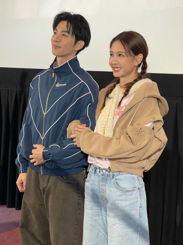 阿蘭（安心亞）與麥可（蕭子墨）跟大家映後見面。（圖／壹壹喜喜 提供）