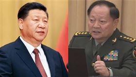 專家分析：現任中央軍委副主席張又俠（右）從「習近平鐵桿」變身為「頭號落馬老虎」，再次印證了中共高層內鬥的殘酷與多變。（圖／翻攝自新華社、央視）