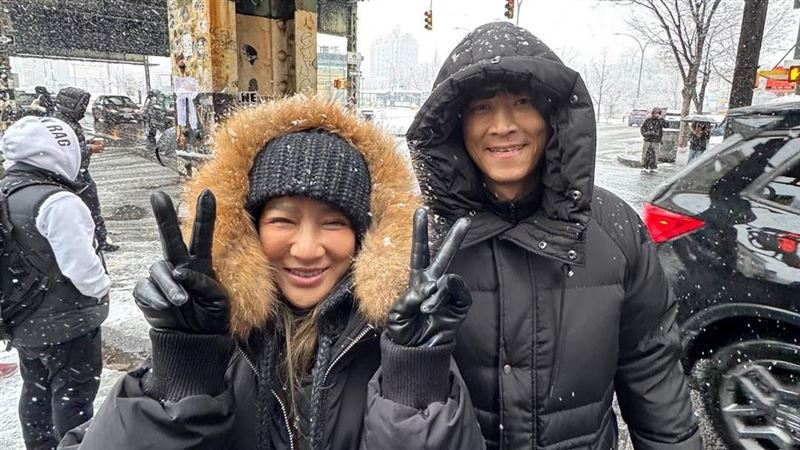 驚遇10年一見暴風雪!侯昌明夫妻被迫滯美