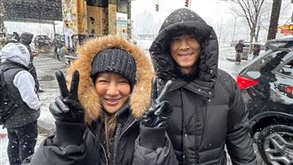 驚遇10年一見暴風雪！侯昌明夫妻被迫滯美