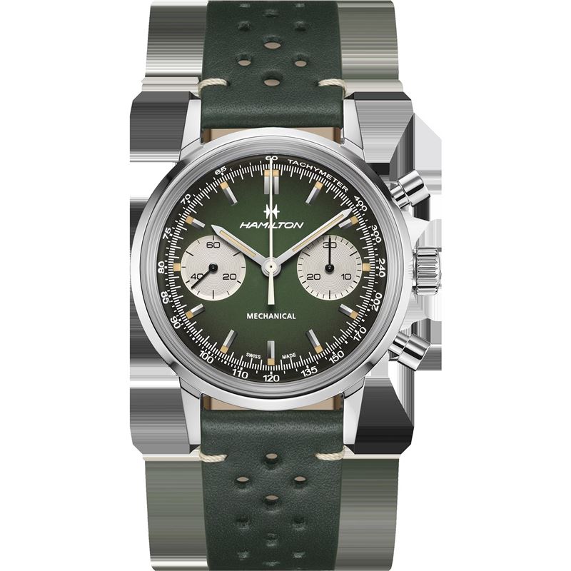 Hamilton Chronograph H復古賽車錶。（圖／翻攝Hamilton網站）