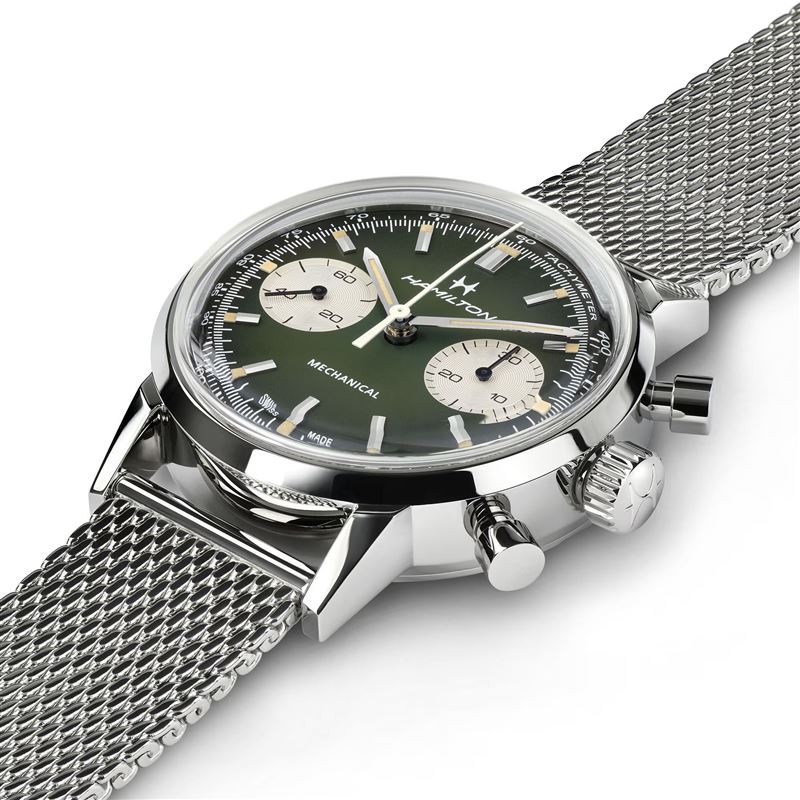 Hamilton Chronograph H復古賽車錶。（圖／翻攝Hamilton網站）