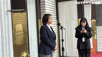 林倩綺回應藍白阻擋1.25兆元國防特別條例。（圖／記者詹宜庭攝影）