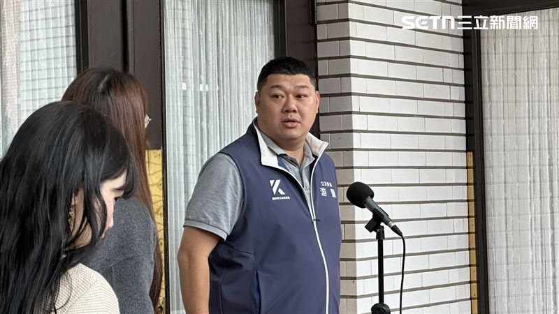 游顥受訪回應黨產條例。（圖／記者詹宜庭攝影）