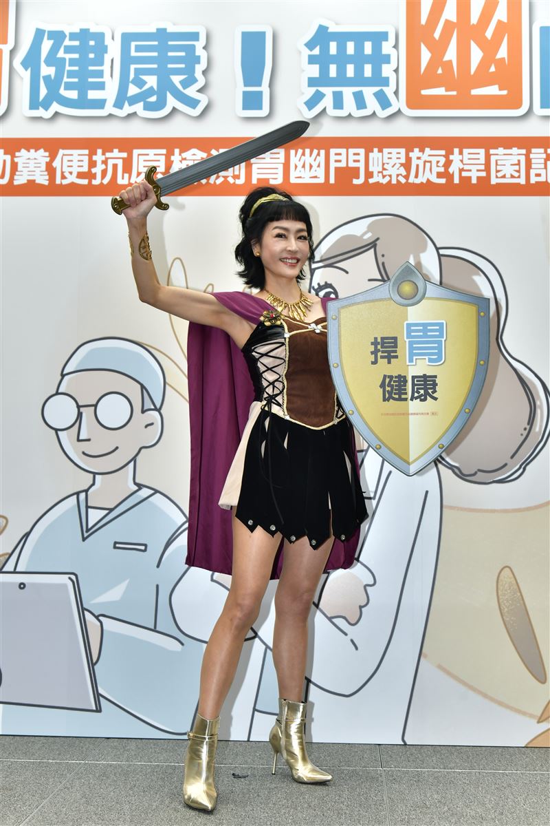 唐玲出席記者會擔任抗癌大使。（圖／衛福部提供）