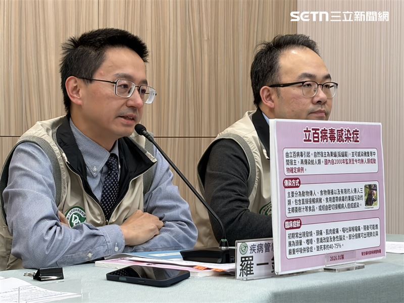 羅一鈞說明立百病毒將列第五類法定傳染病。（圖／記者簡浩正攝影）