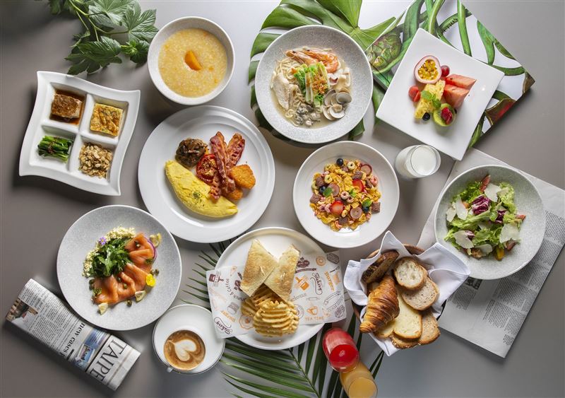 台北萬豪Garden Kitchen豐盛自助早餐。（圖／飯店旅宿業者提供）