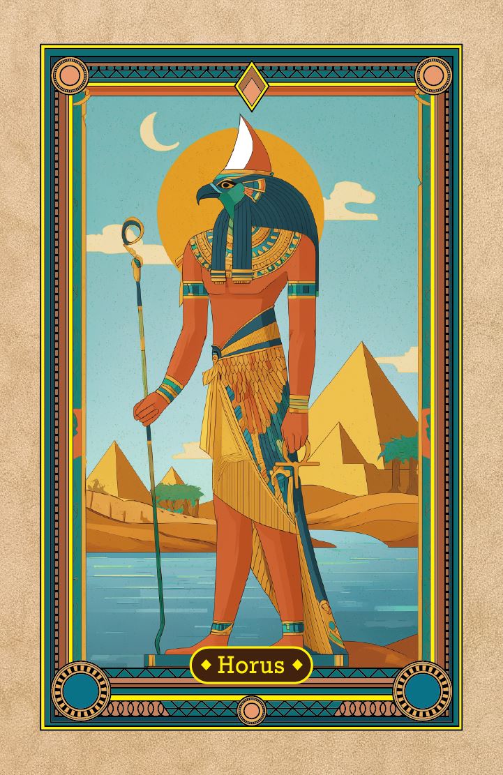 限量燙金埃及主題收藏卡牌。（圖／品牌業者提供）