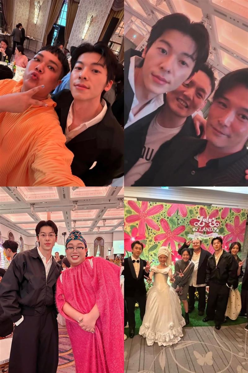 網友笑虧陳漢典忙敬酒，許光漢忙合照，笑翻：「這到底是誰結婚？」（圖／翻攝自Threads）