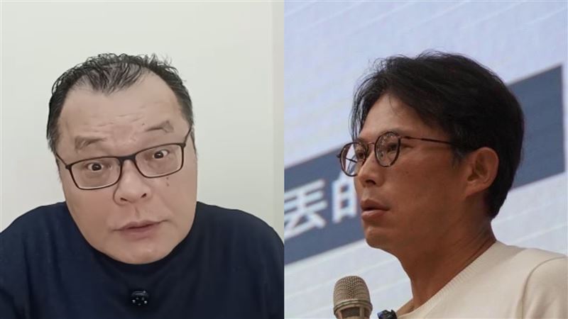 陳揮文（左）質疑黃國昌（右），「你是把大家當笨蛋嗎？」。（組合圖／翻攝自陳揮文YouTube頻道、黃國昌臉書）