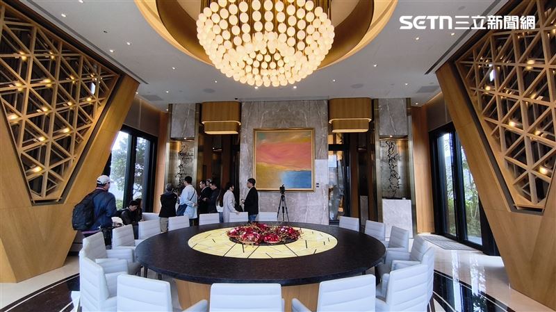 陶朱隱園頂樓聚餐會所，中式餐廳。（圖／記者陳韋帆攝影）