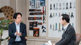 賴清德總統今（27）日接受民視政論節目《台灣最前線》專訪。(圖/總統府提供)