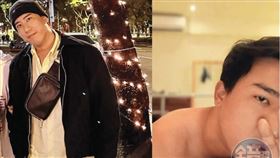 藝人伍思凱的兒子伍靖以音樂人自詡，卻遭爆餵毒騙砲。伍靖傳送沒穿衣服的床照給女子，順勢開口約砲。（讀者提供）