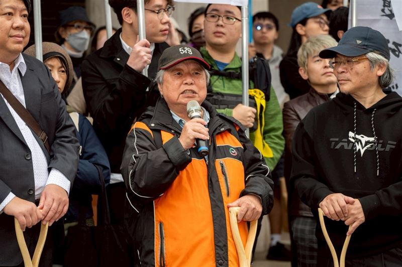 國民黨戒嚴時期，呂昱曾被判無期徒刑，入獄15年的他表示，中國國民黨永遠不會死心，他們根本不想要實施民主政治。（圖／翻攝自台灣經濟民主連合）