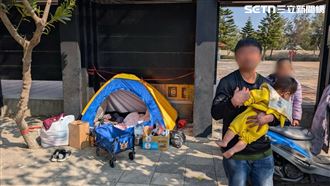 房東過年前趕人！台中媽帶1歲兒露宿公園