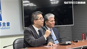 蕭旭岑、李鴻源於國政基金會針對兩岸交流事項召開記者會 （圖／記者詹宜庭攝影）