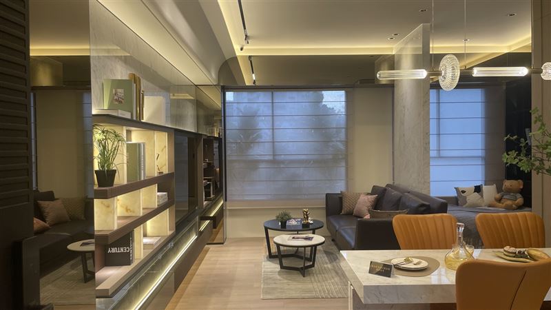 「和瑞文華樂章」戶戶角間，兩房樣品屋展現方正格局與優越採光，打造高規格的自住質感