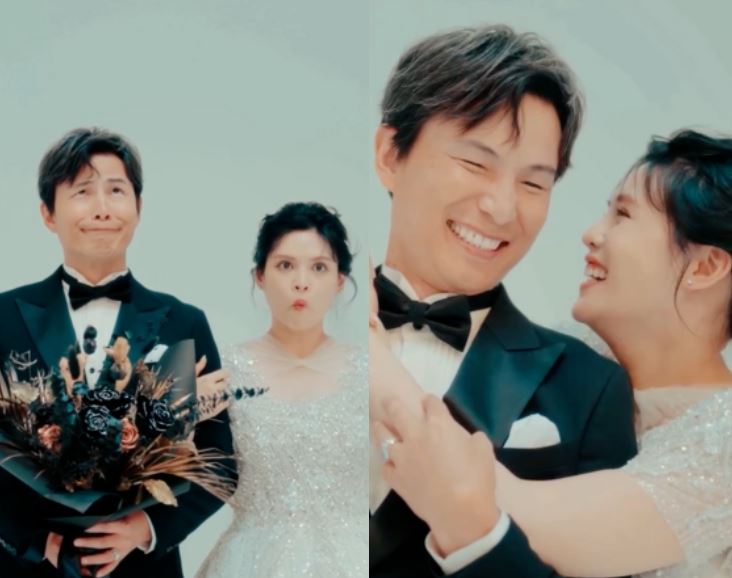 孫協志跟夏宇童婚紗照曝光。（圖／翻攝自IG)