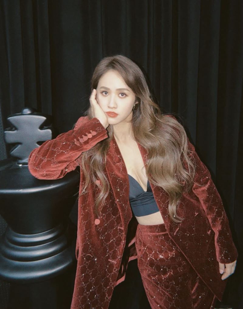 Sandy深夜曬辣照。（圖／翻攝自IG）