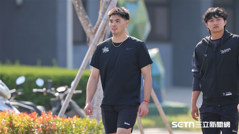 經典賽台灣隊集訓，旅美投手陳柏毓加入訓練。（圖／記者劉彥池攝影）