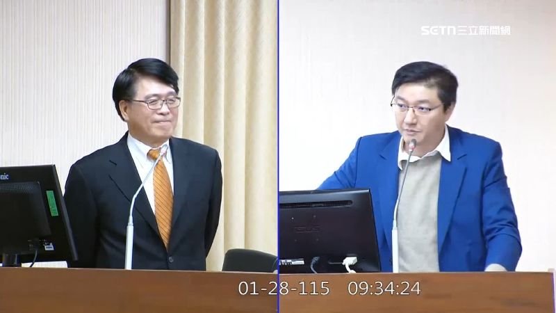 藍委不斷稱讚游盈隆