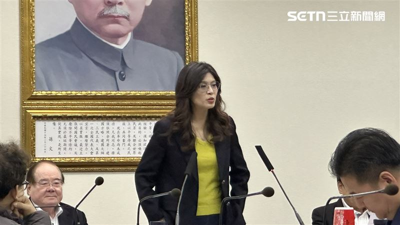 鄭麗文中常會發表談話。（圖／記者詹宜庭攝影）