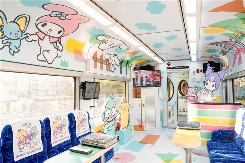 套票的來回交通，去程安排搭乘高鐵，回程體驗「環島之星 三麗鷗萌旅號」，打造獨一無二的追星行程。（圖／易遊網提供）