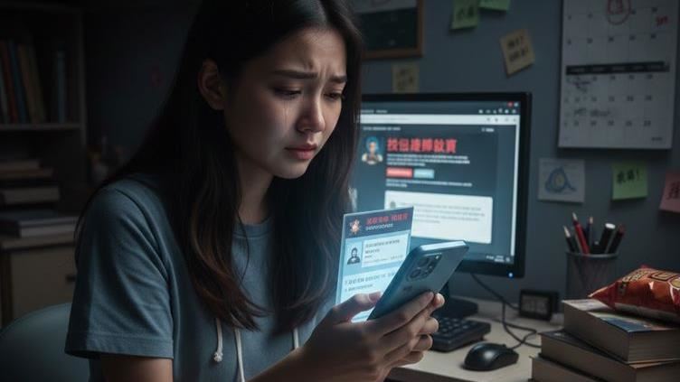 一名女大學生為追回被騙的450元，慘遭「連環詐騙」，最後竟賠了54萬：圖為示意圖，非受害者本人。（圖／翻攝自PIXABAY）